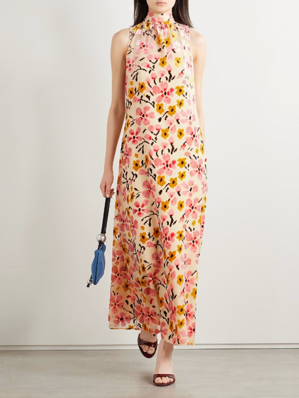 STAUD Albee Floral Print Sleeveless Maxi Dress - Picture 4 of 11